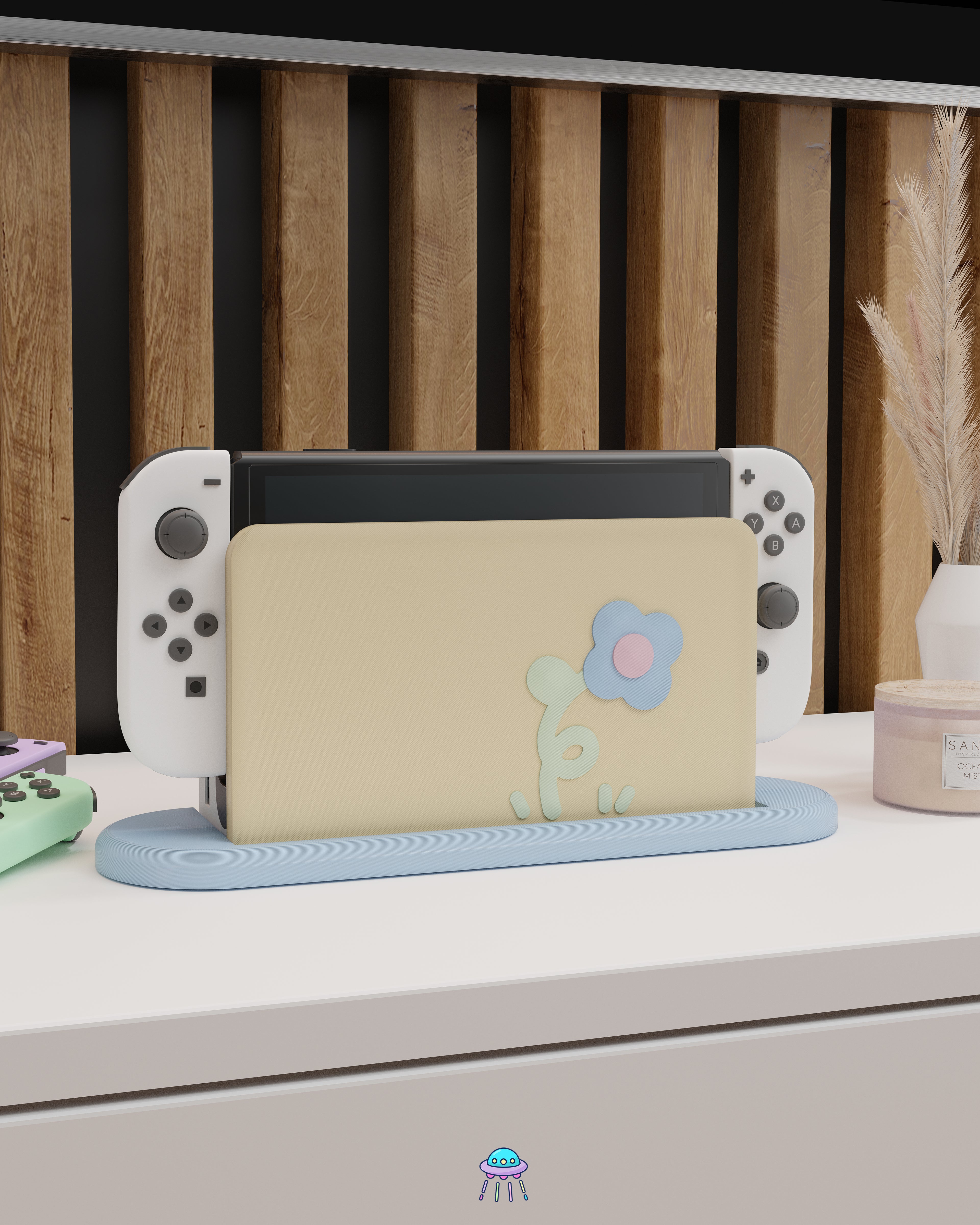 Spiral Sprout Dock Cover for Nintendo Switch – Original Faceplate Design