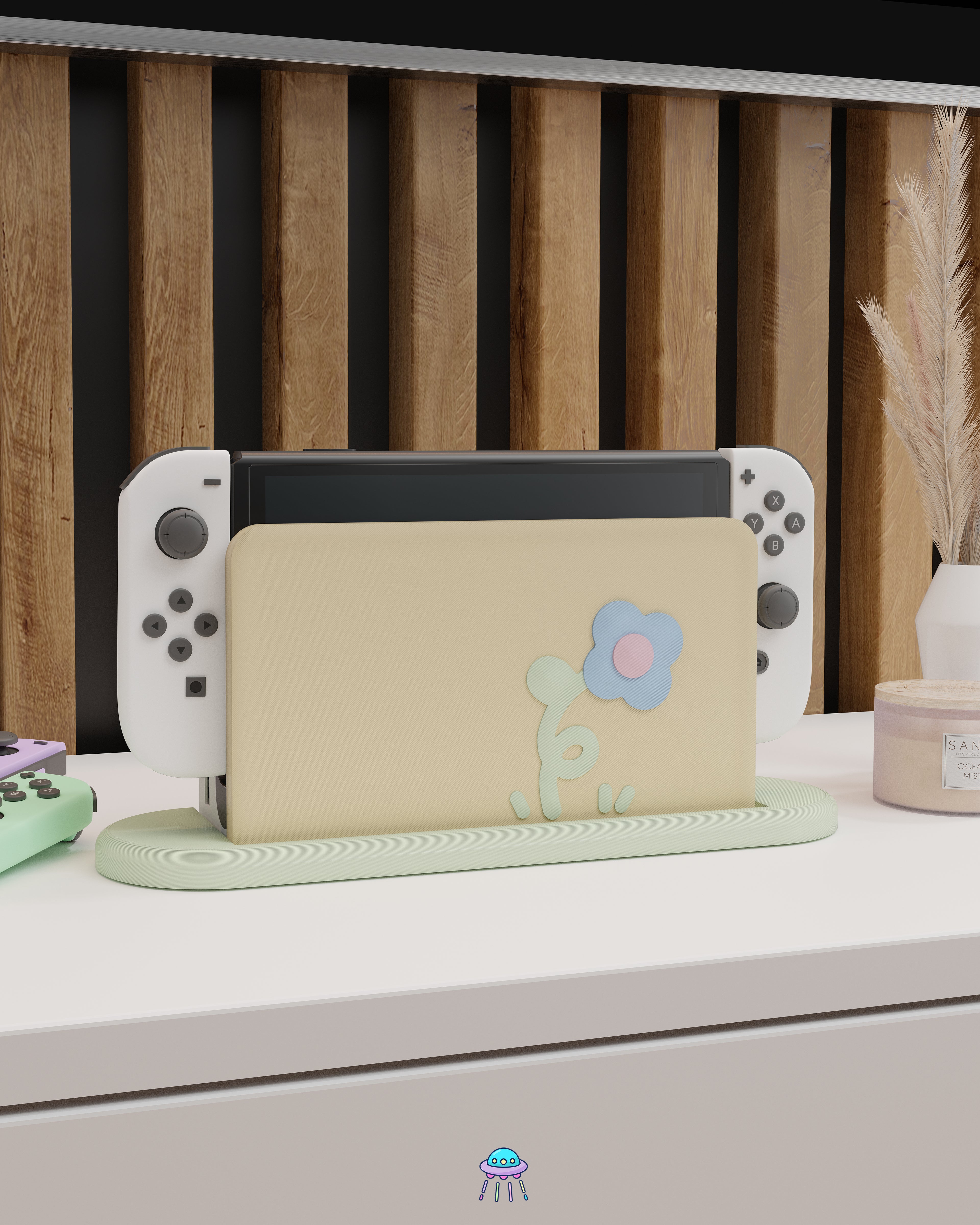 Spiral Sprout Dock Cover for Nintendo Switch – Original Faceplate Design