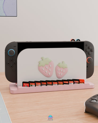 Strawberry Dock Cover for Nintendo Switch 2 – Original Faceplate Design