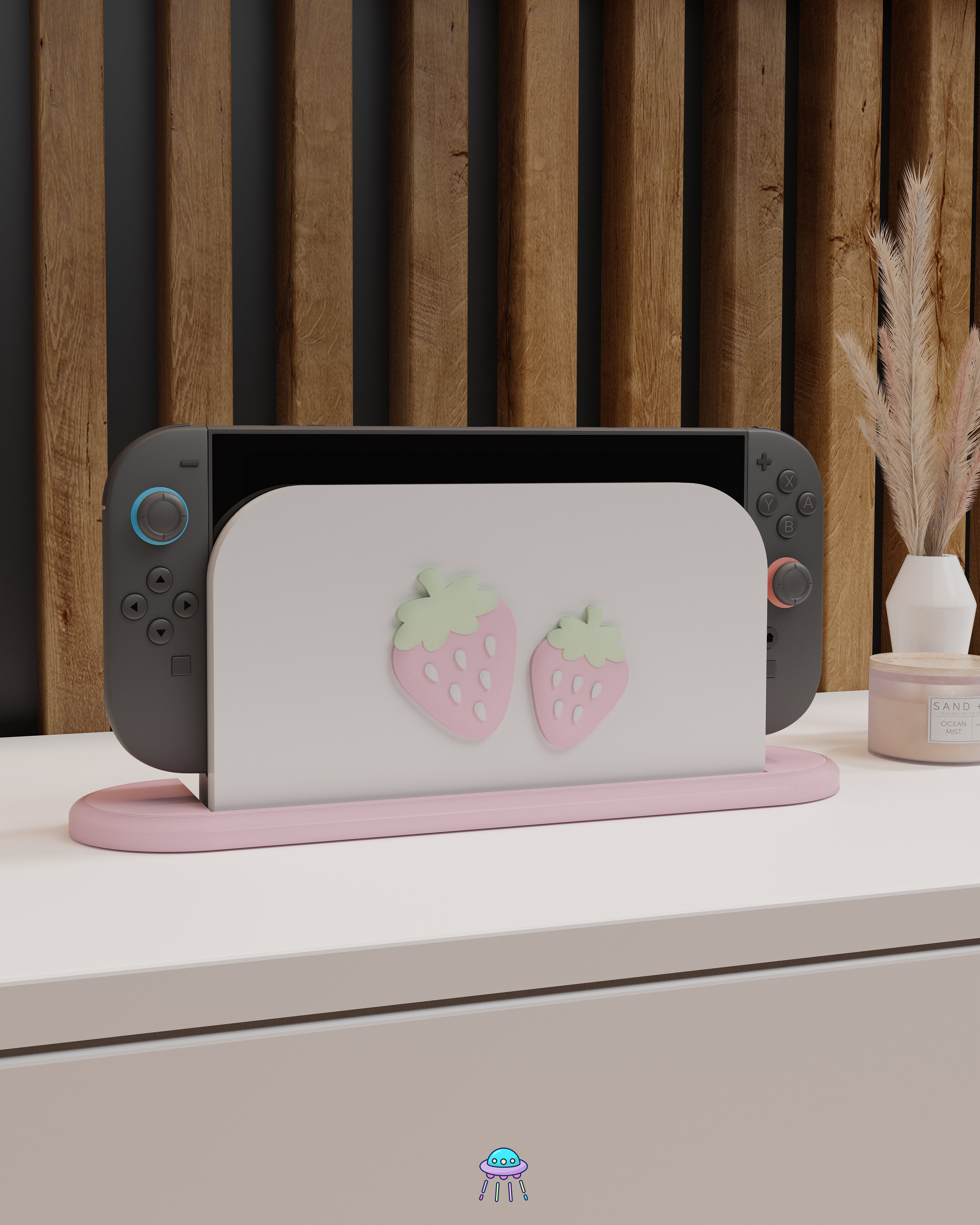 Strawberry Dock Cover for Nintendo Switch 2 – Original Faceplate Desig ...