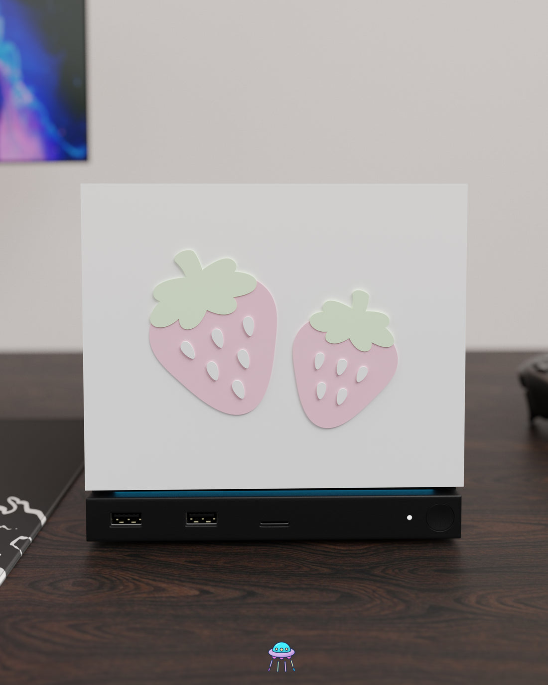 Strawberry Valve Steam Machine Faceplate / Face Cover - In Stock