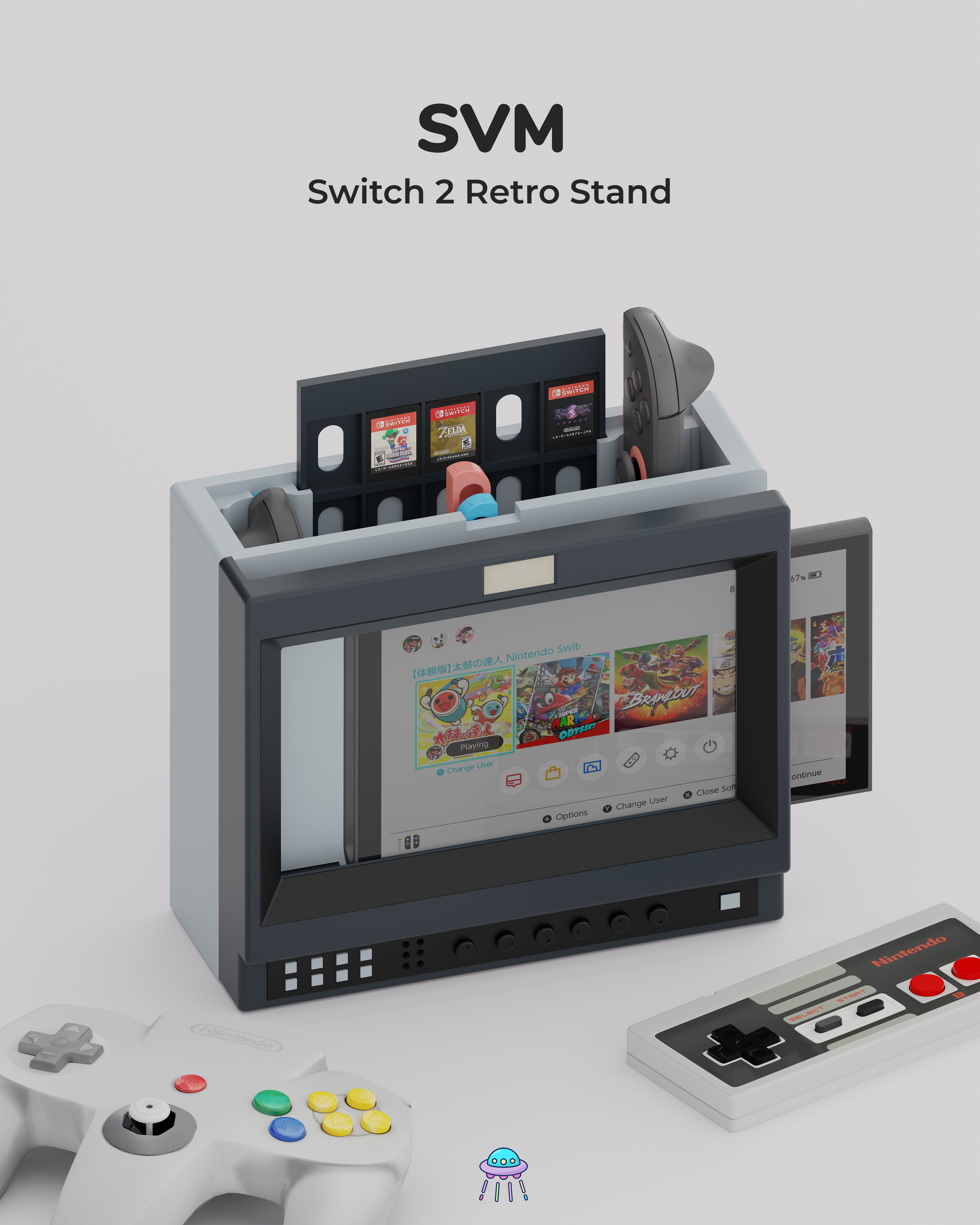 SVM - Retro Nintendo Switch 2 Stand