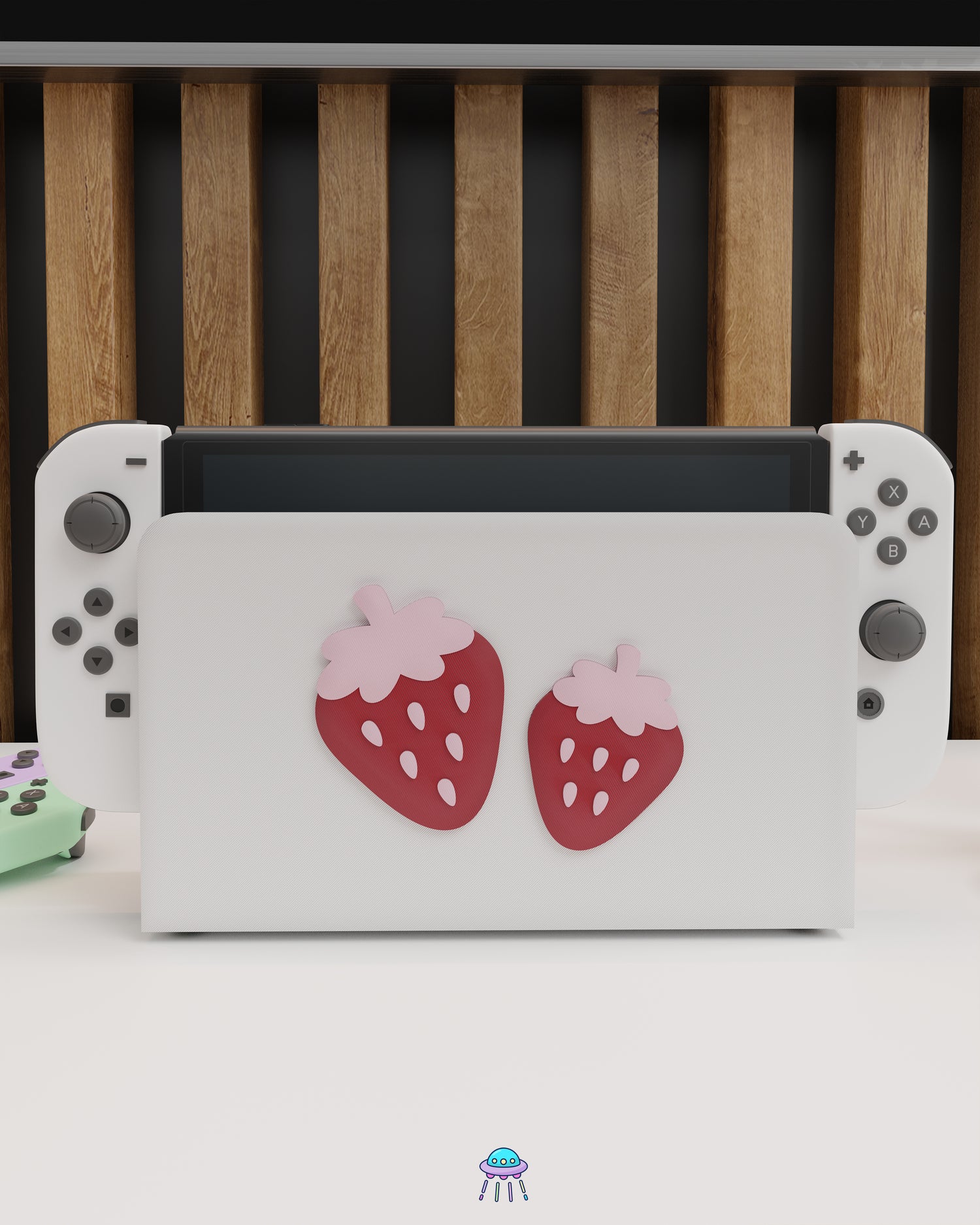 Sweet Strawberry Cover for Nintendo Switch – Original Faceplate Design