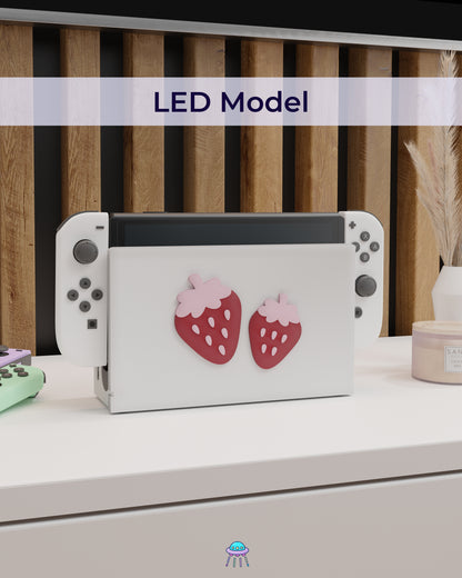 Sweet Strawberry Cover for Nintendo Switch – Original Faceplate Design