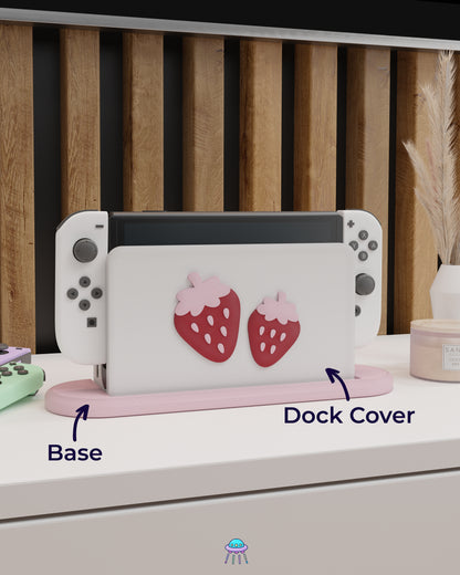 Sweet Strawberry Cover for Nintendo Switch – Original Faceplate Design