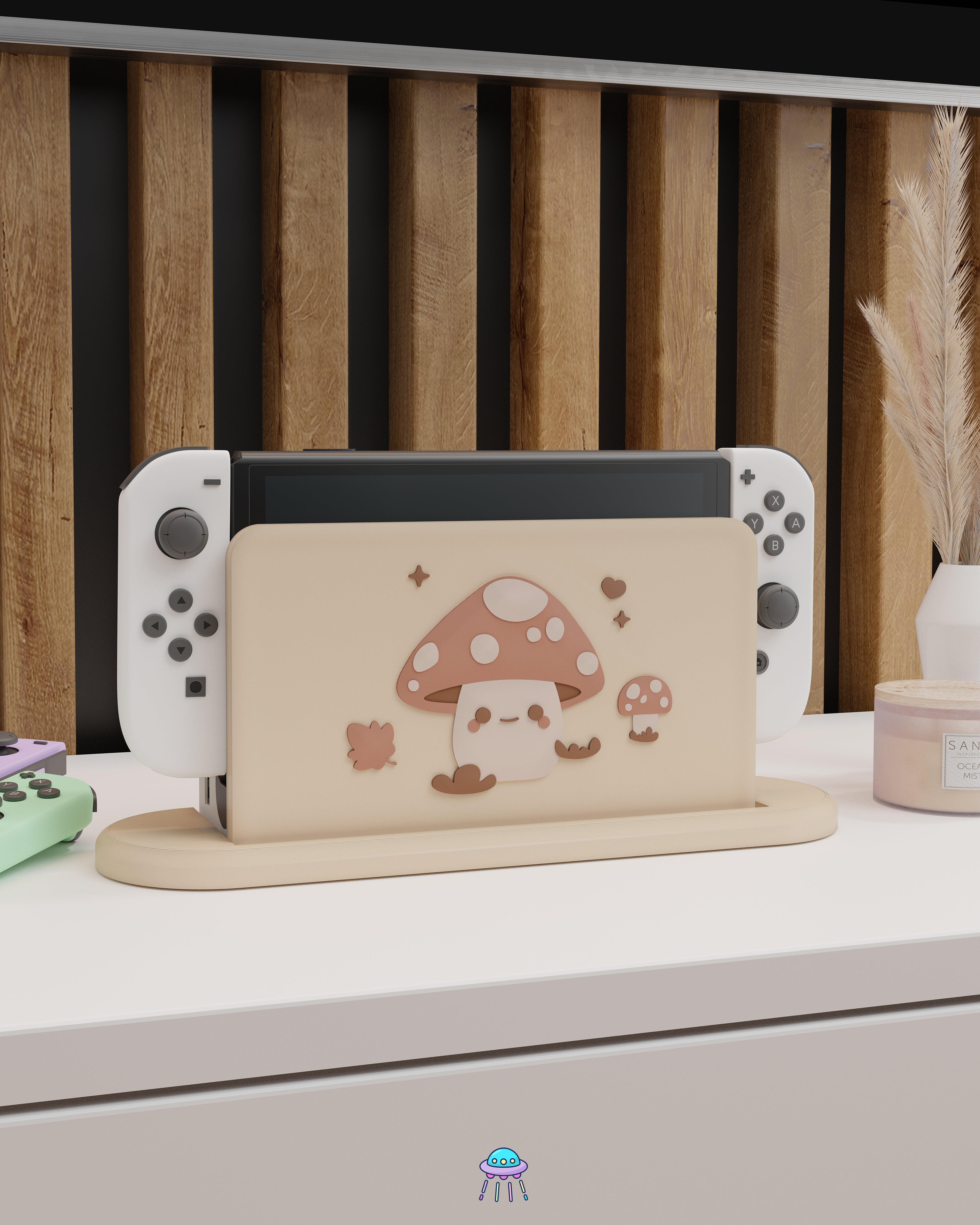 Little Toadstool Cover for Nintendo Switch – Original Faceplate Design