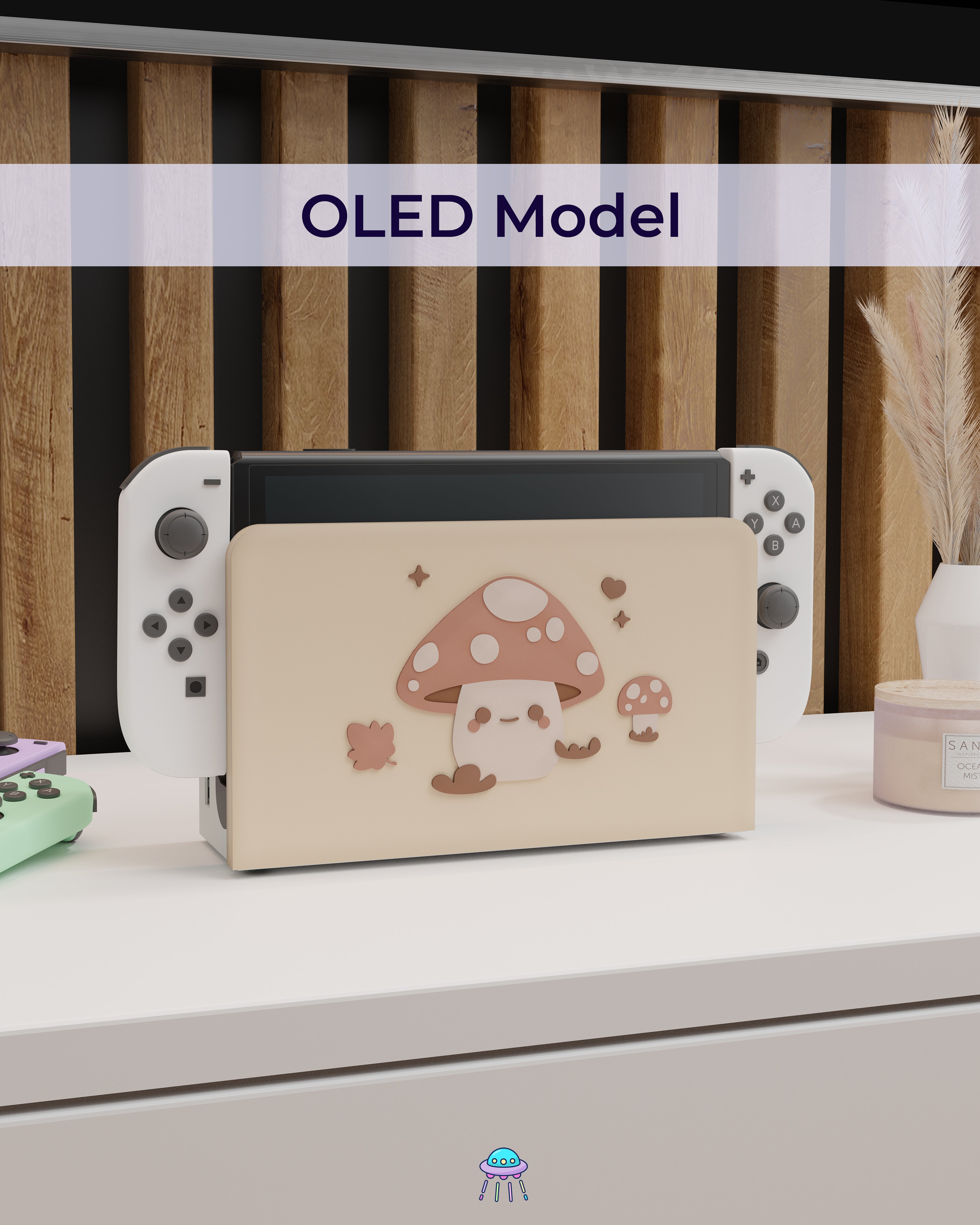 Little Toadstool Cover for Nintendo Switch – Original Faceplate Design