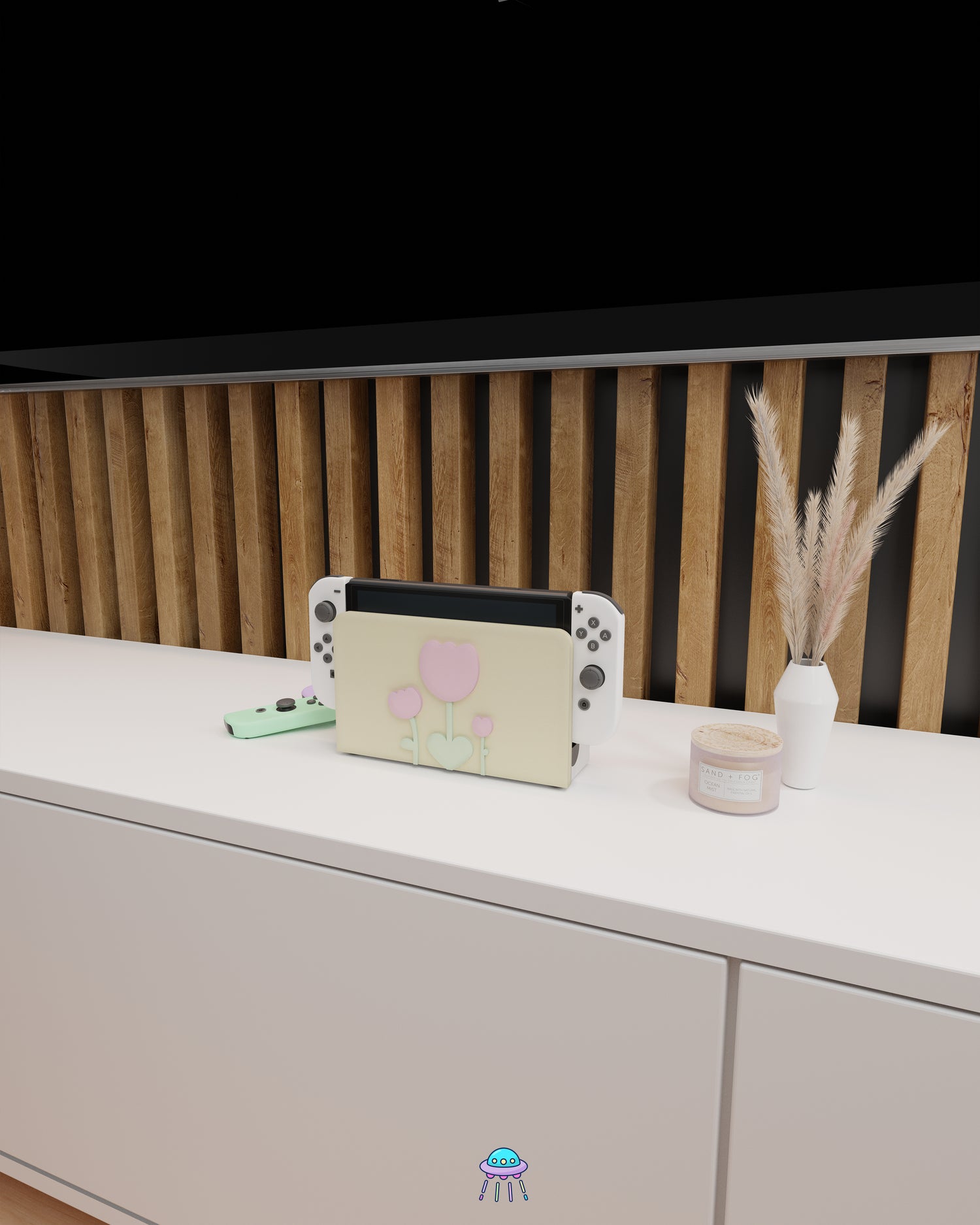 Sunlit Tulip Dock Cover for Nintendo Switch – Original Faceplate Design
