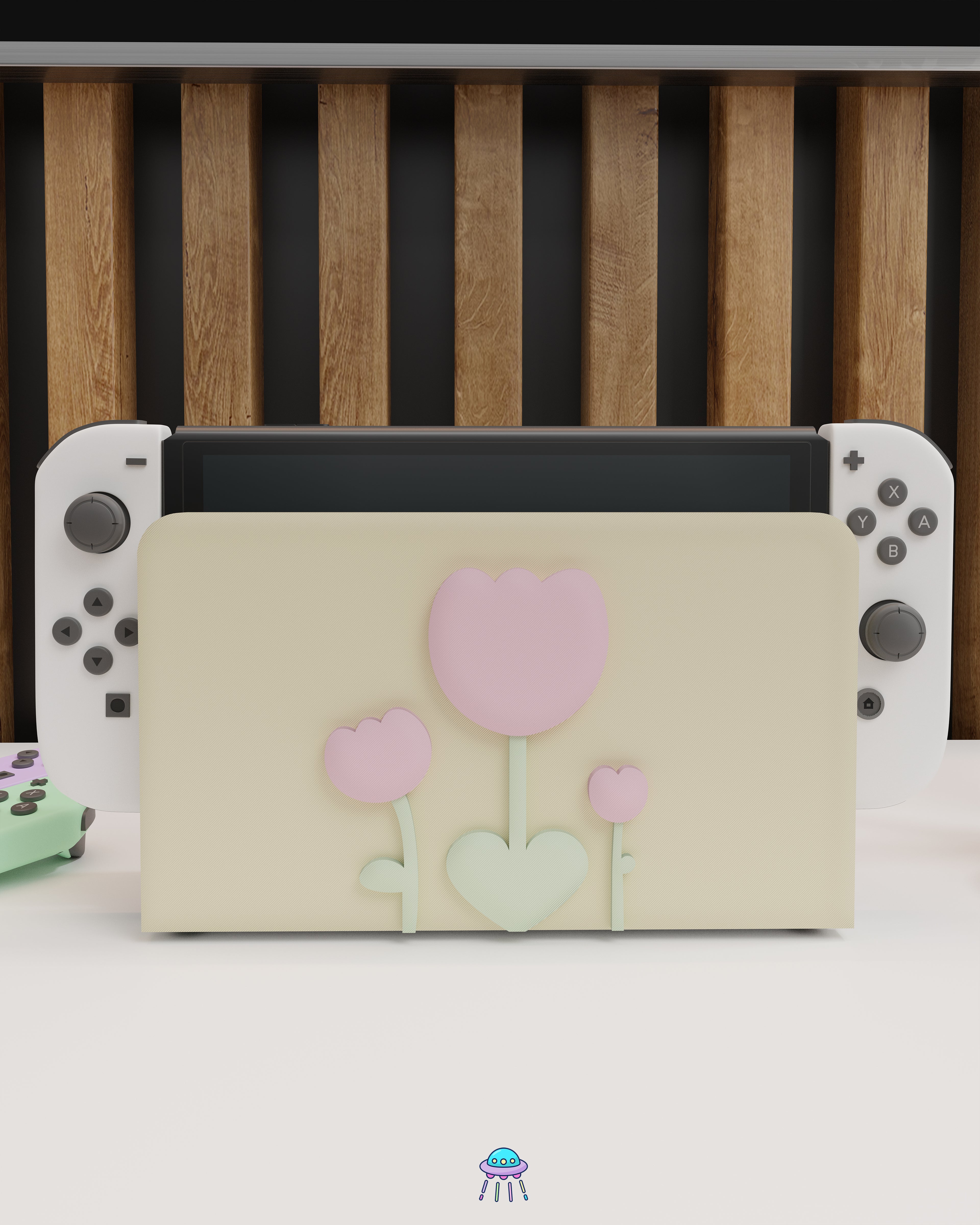 Sunlit Tulip Dock Cover for Nintendo Switch – Original Faceplate Design