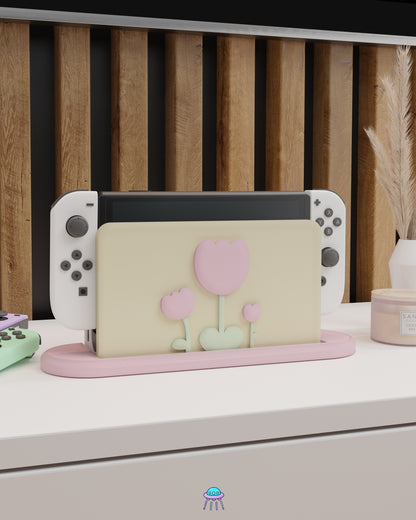 Sunlit Tulip Dock Cover for Nintendo Switch – Original Faceplate Design