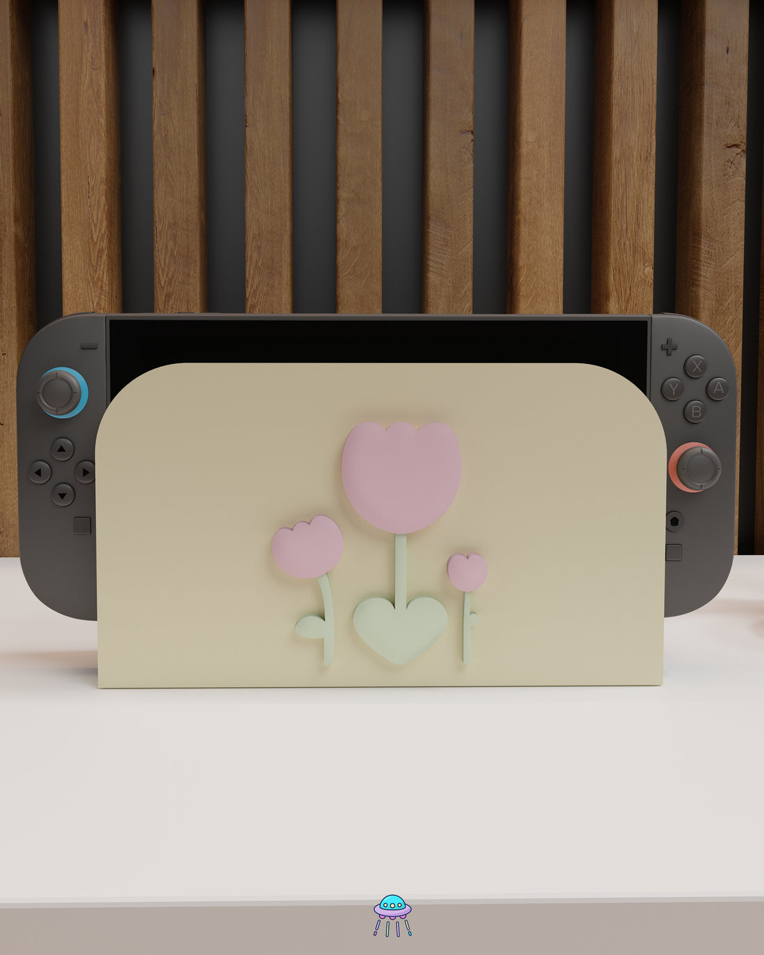 Sunlit Tulip Dock Cover for Nintendo Switch 2 – Original Faceplate Design