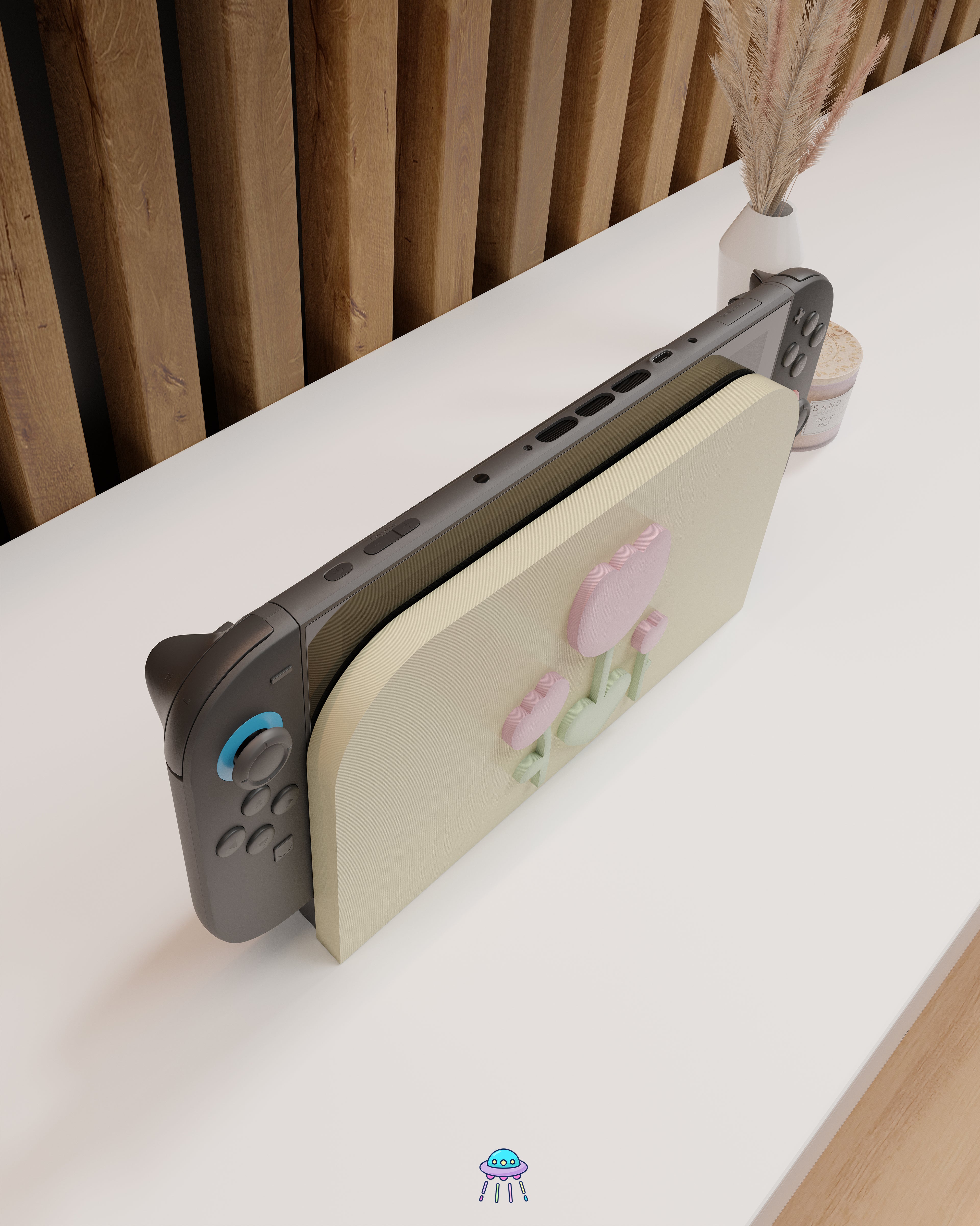 Sunlit Tulip Dock Cover for Nintendo Switch 2 – Original Faceplate Design