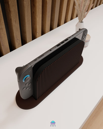 Walnut Dock Cover for Nintendo Switch 2 – Original Faceplate Design