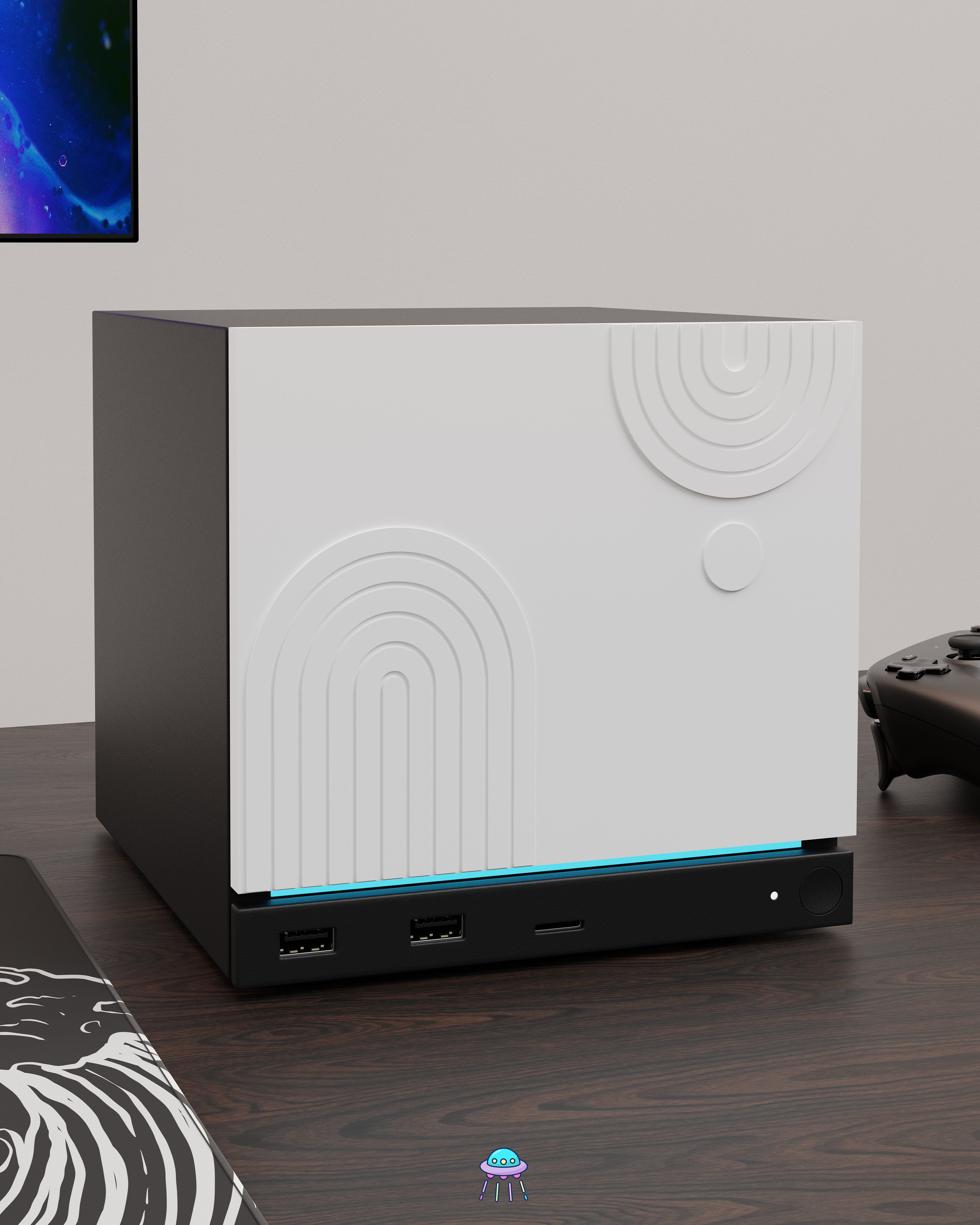 Abstract Valve Steam Machine Faceplate / Face Cover - In Stock