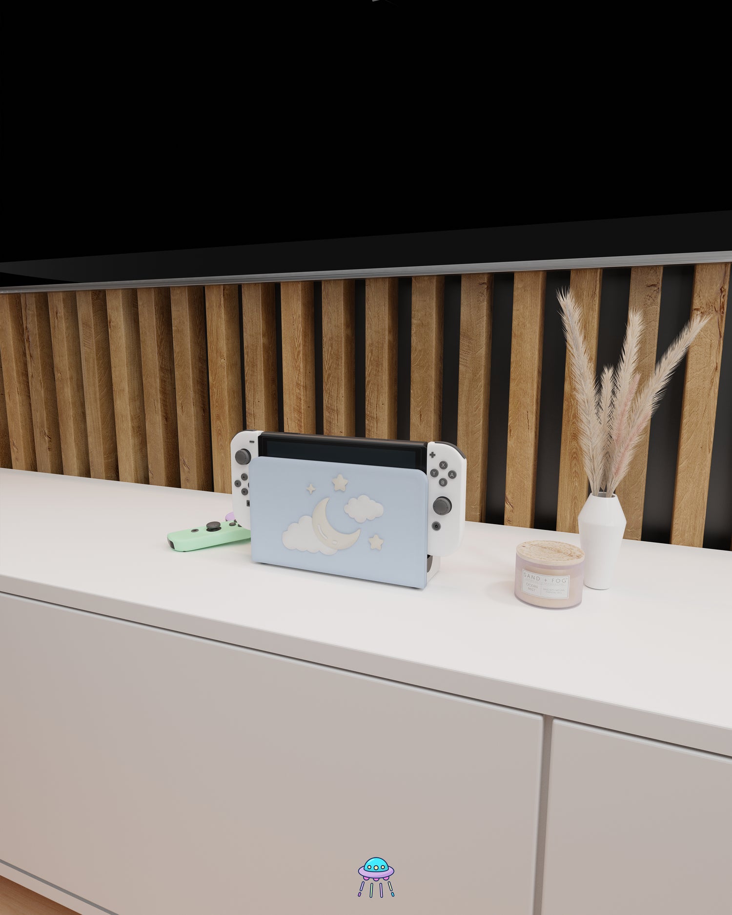 Winter Dreams Dock Cover for Nintendo Switch – Original Faceplate Design
