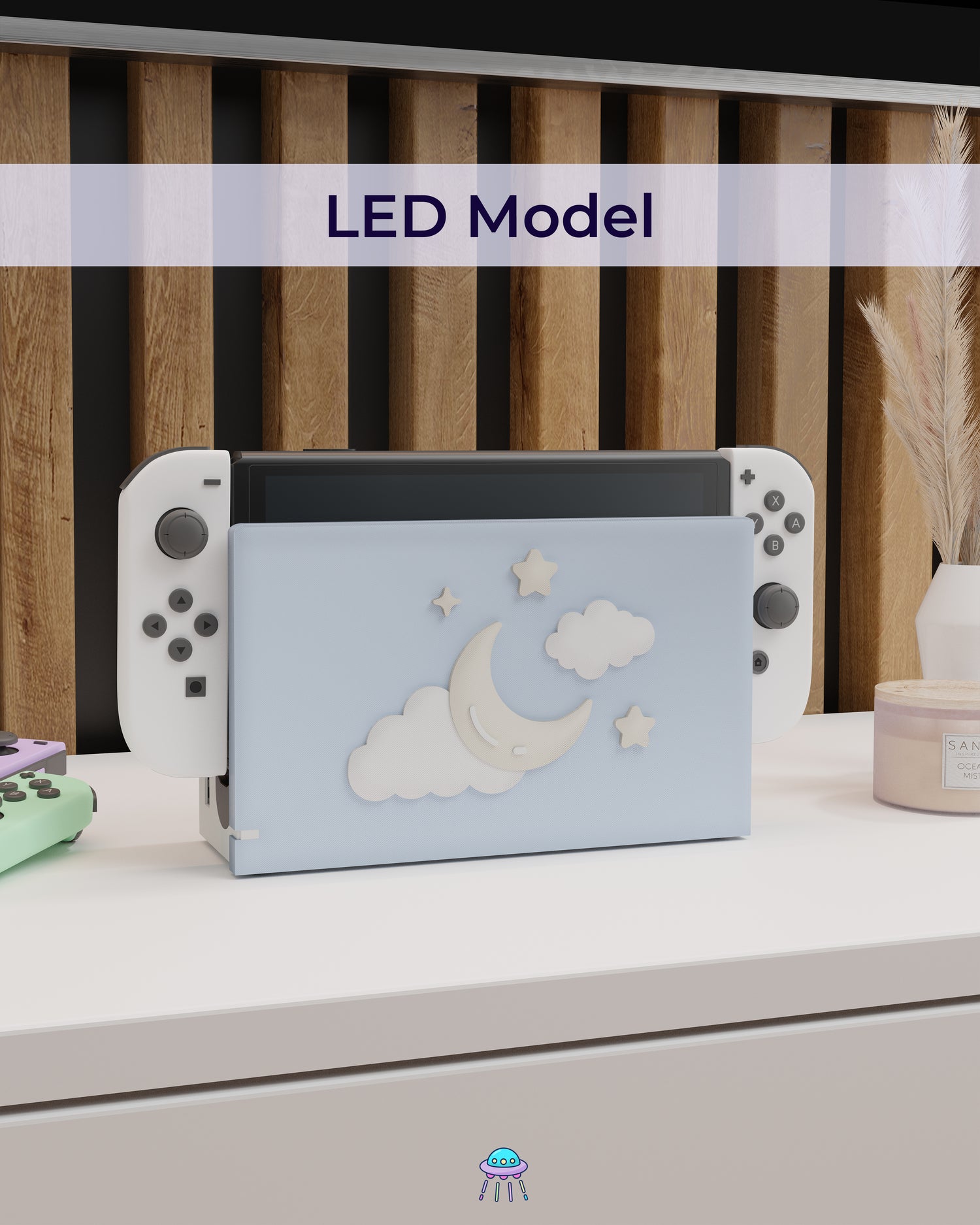 Winter Dreams Dock Cover for Nintendo Switch – Original Faceplate Design