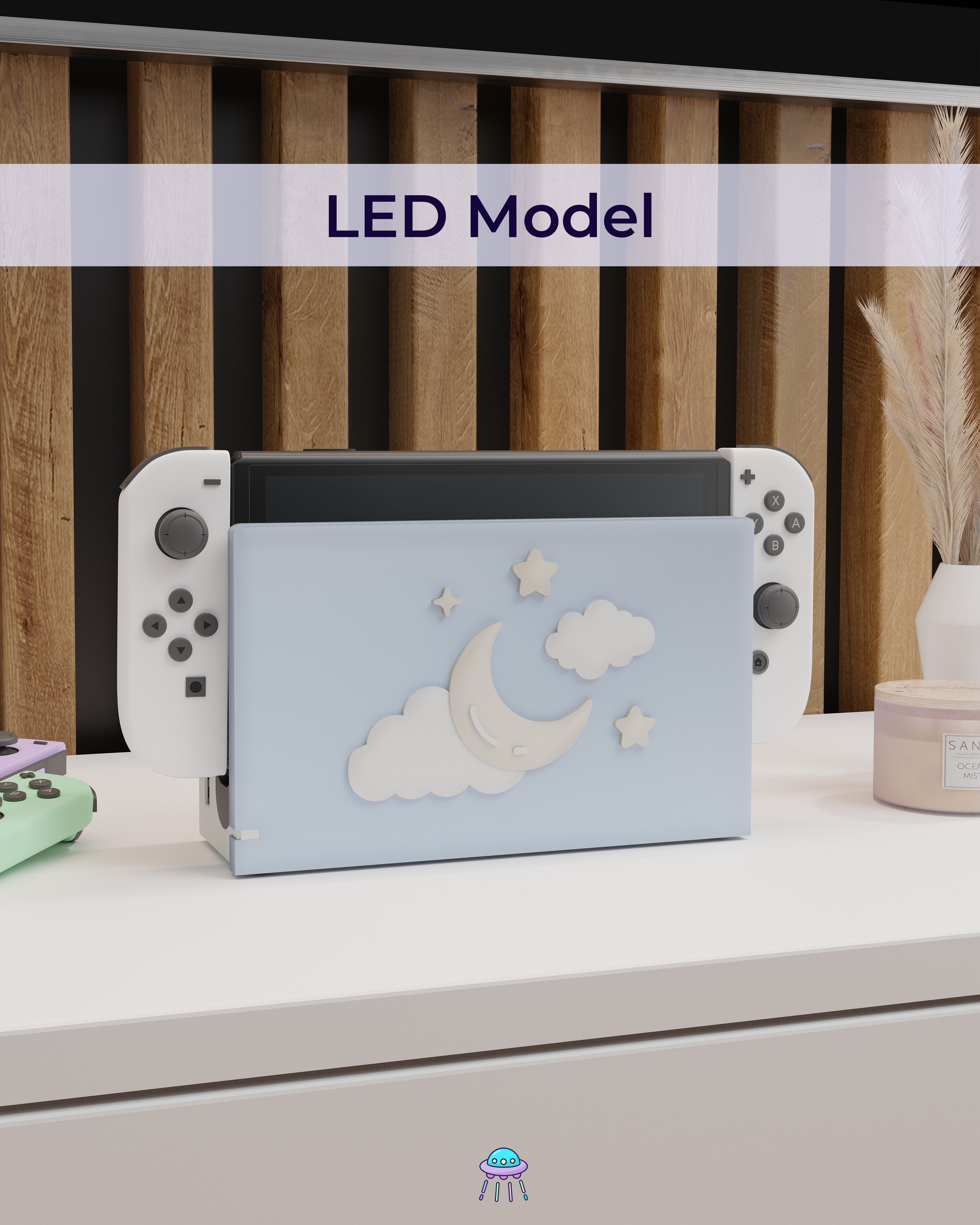 Winter Dreams Dock Cover for Nintendo Switch – Original Faceplate Design