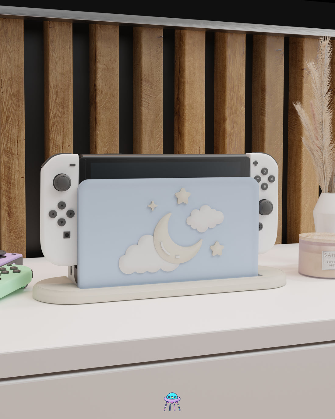 Winter Dreams Dock Cover for Nintendo Switch – Original Faceplate Design