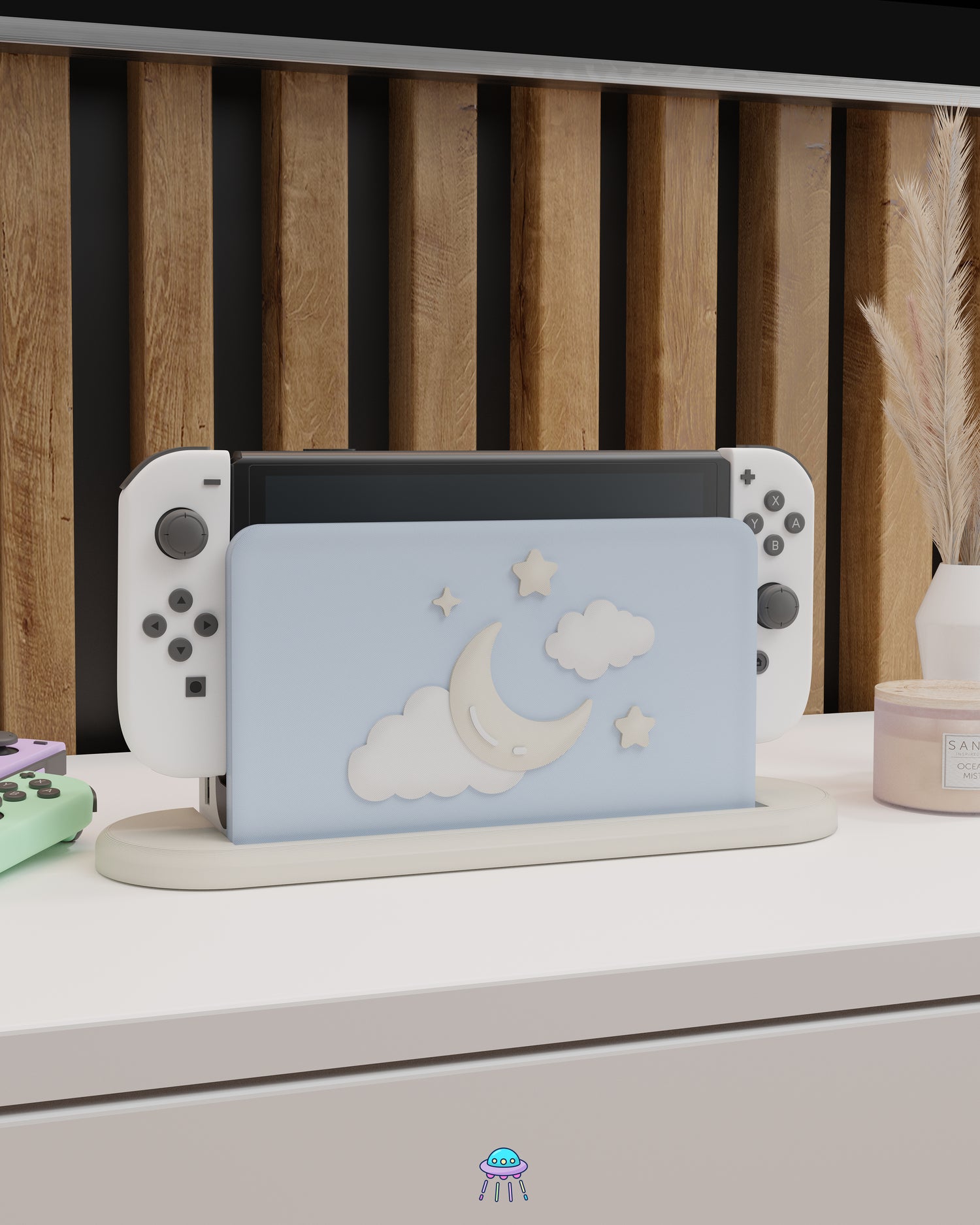Winter Dreams Dock Cover for Nintendo Switch – Original Faceplate Design