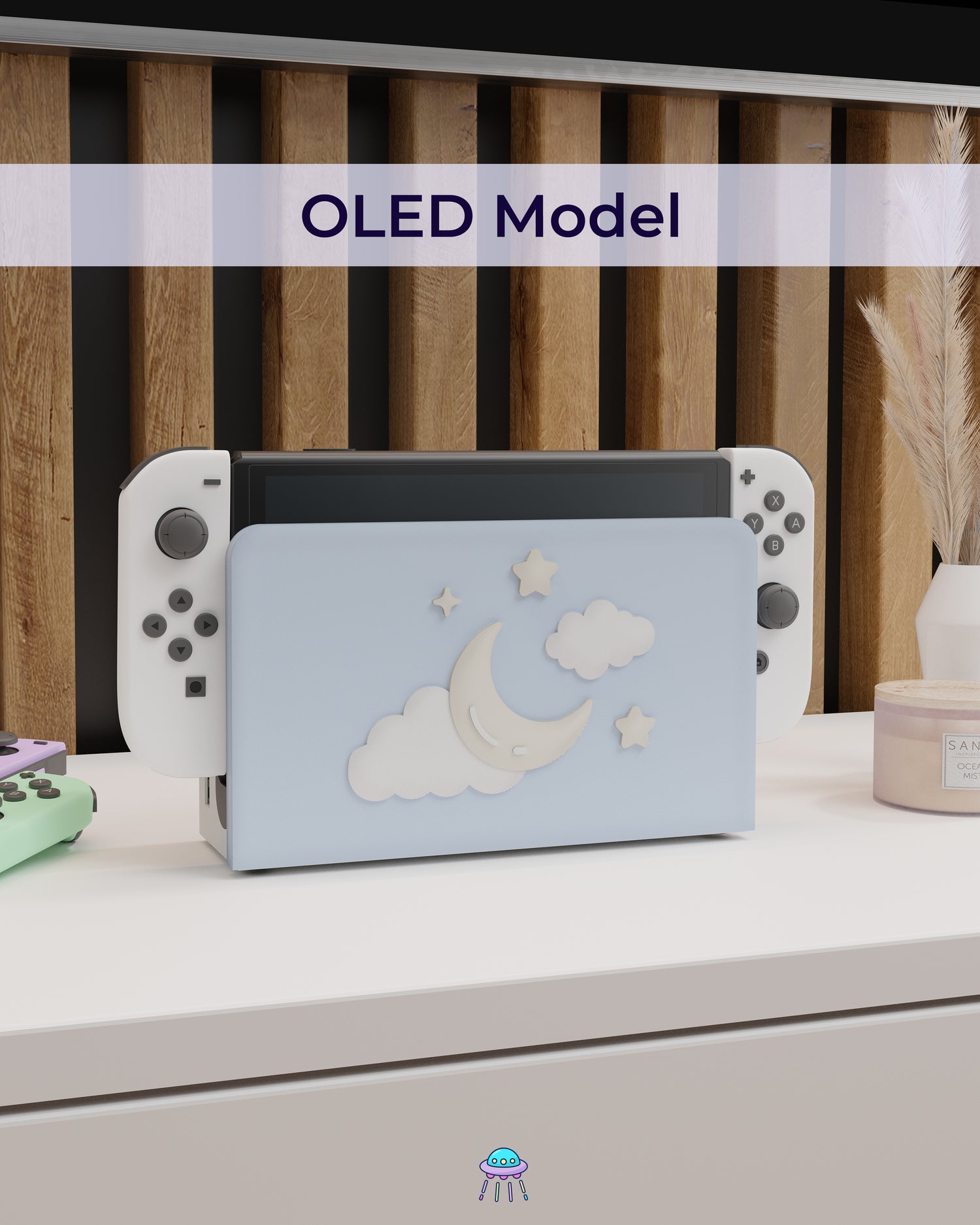 Winter Dreams Dock Cover for Nintendo Switch – Original Faceplate Design