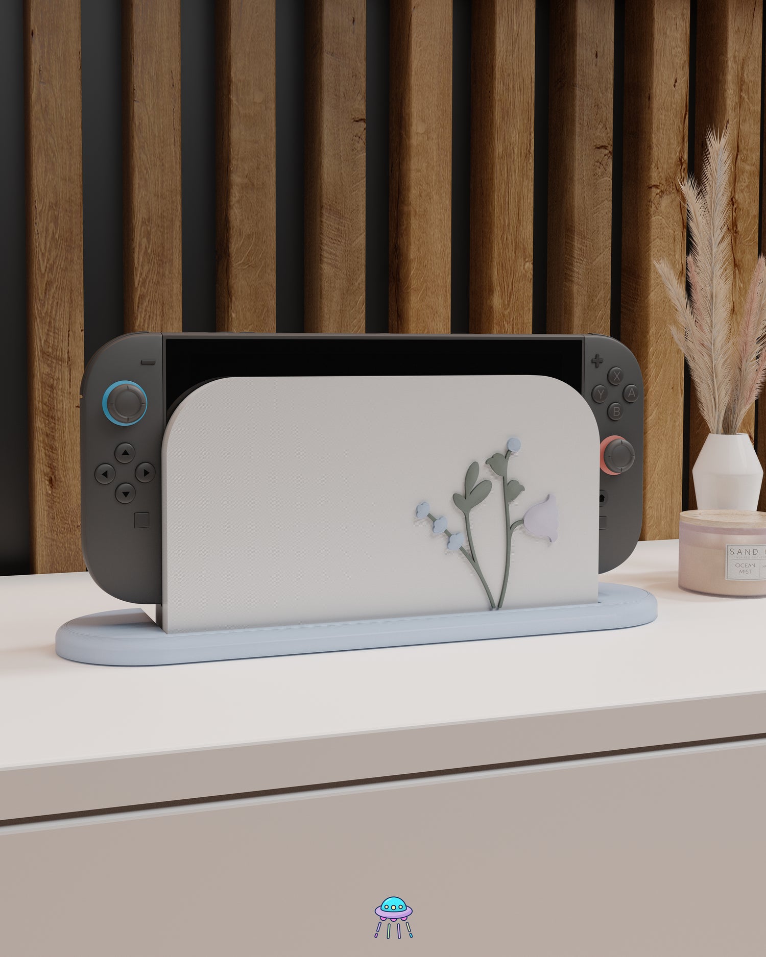 Snow Blossom Cover for Nintendo Switch 2 – Original Faceplate Design