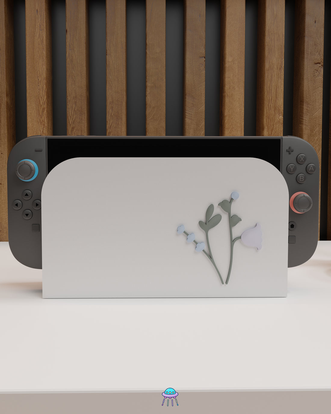 Snow Blossom Cover for Nintendo Switch 2 – Original Faceplate Design