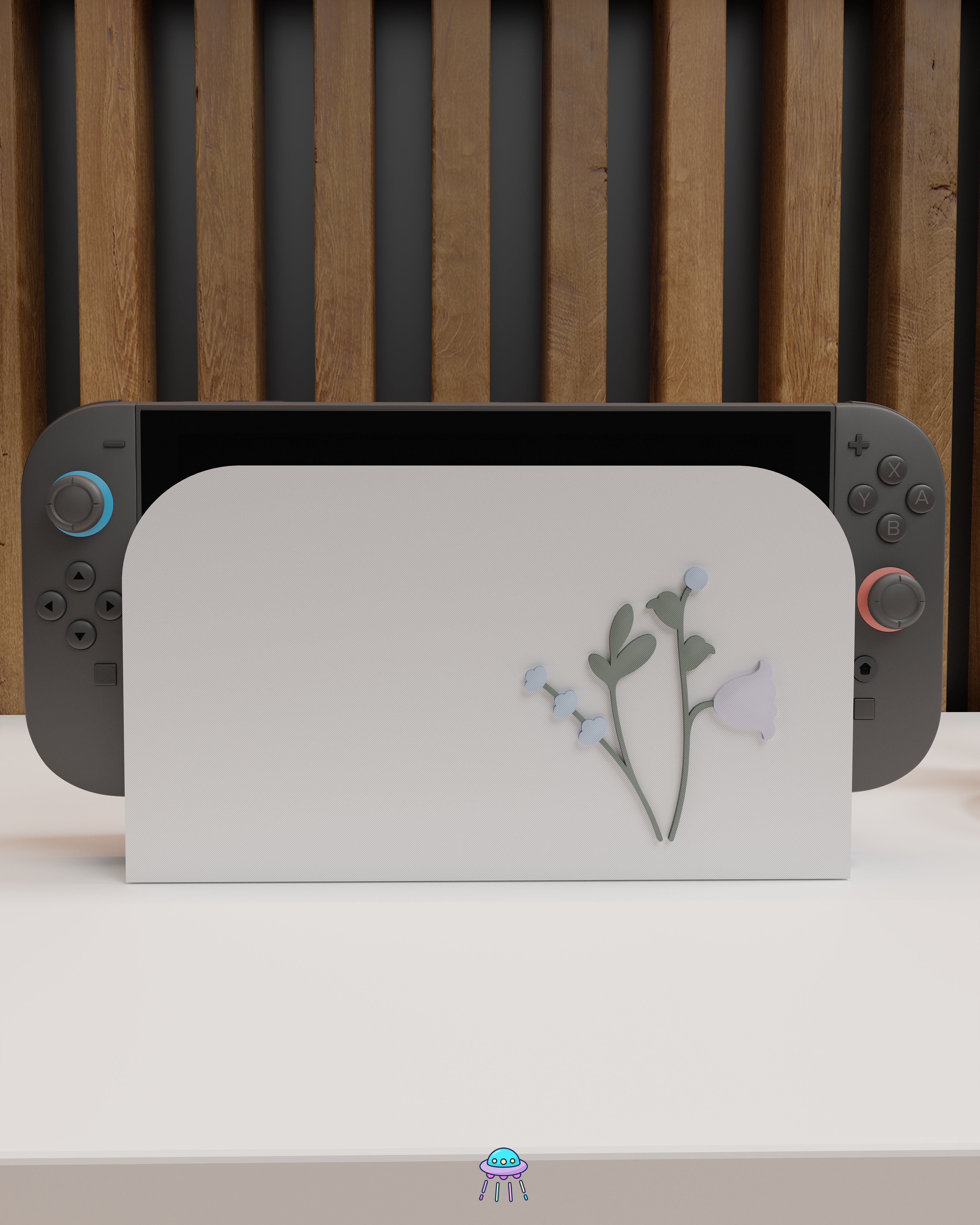 Snow Blossom Cover for Nintendo Switch 2 – Original Faceplate Design