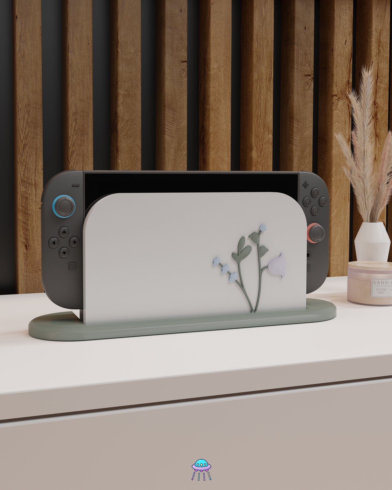 Snow Blossom Cover for Nintendo Switch 2 – Original Faceplate Design