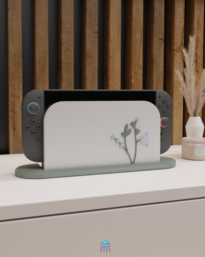 Snow Blossom Cover for Nintendo Switch 2 – Original Faceplate Design