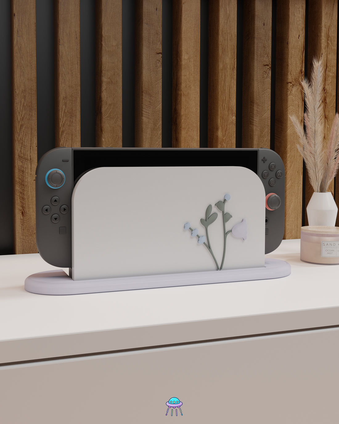 Snow Blossom Cover for Nintendo Switch 2 – Original Faceplate Design