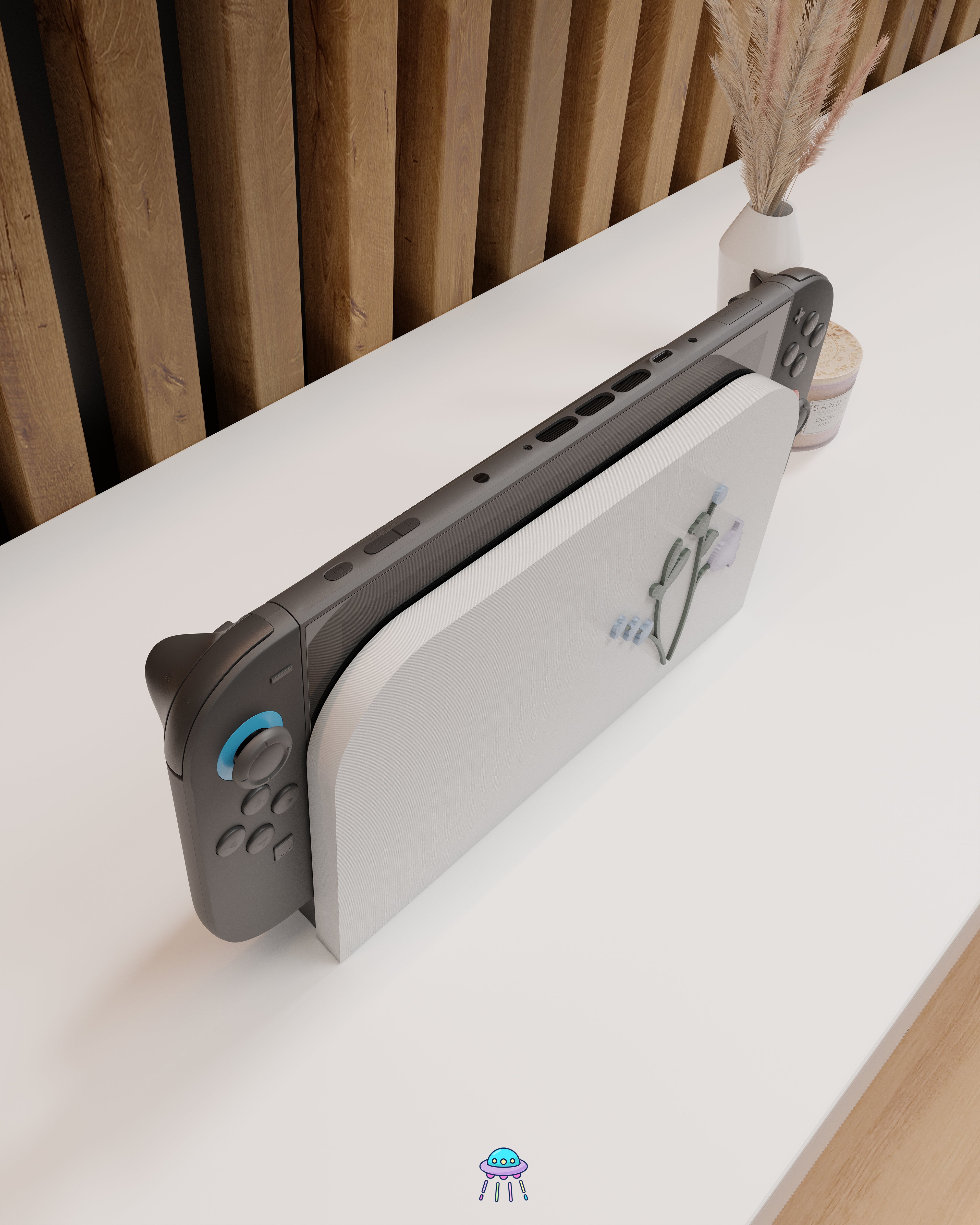 Snow Blossom Cover for Nintendo Switch 2 – Original Faceplate Design