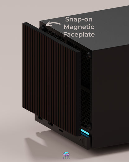 Walnut Valve Steam Machine Faceplate / Face Cover - In Stock