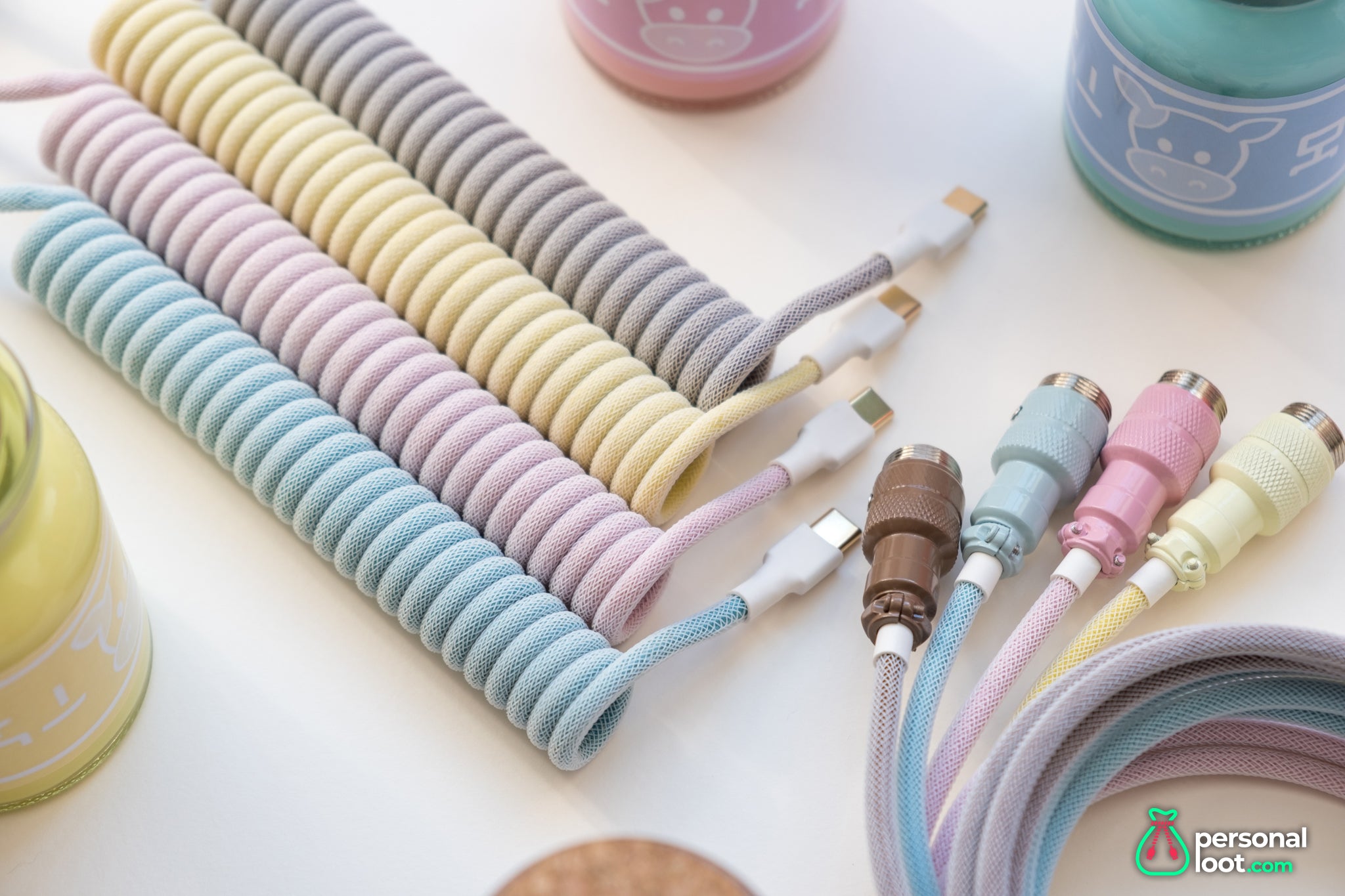 Pastel Milk Keyboard Cables