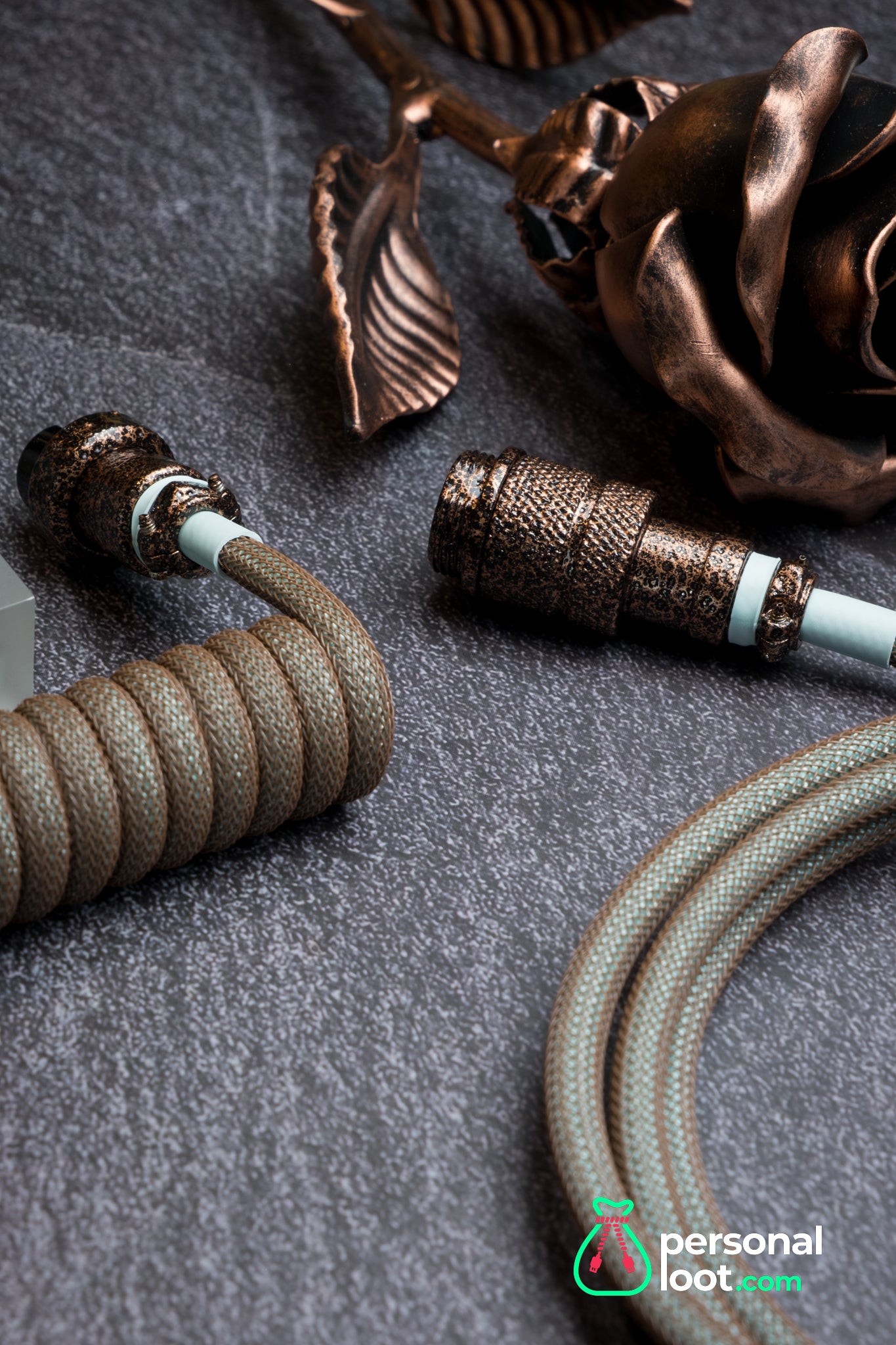 Copper Themed Keyboard Cable