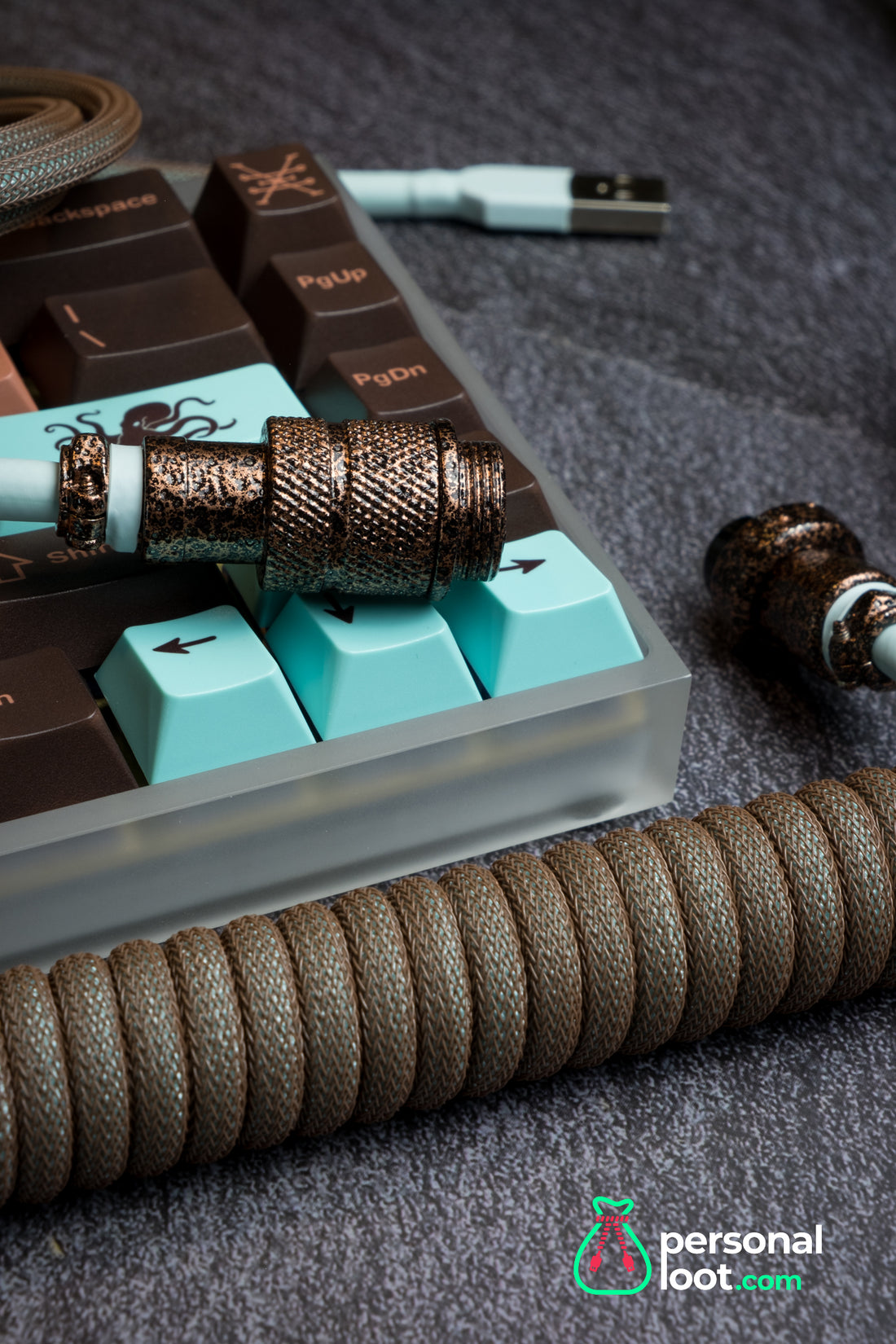Copper Themed Keyboard Cable