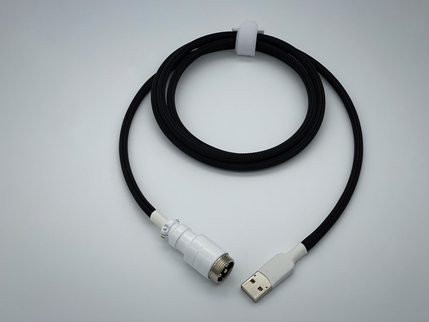 White on Black Keyboard Cable