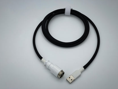 White on Black Keyboard Cable